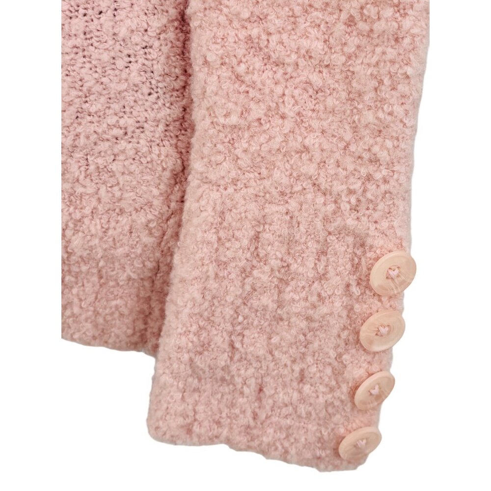 VTG Victoria’s Secret Blush Pink Textured V-Neck Sweater S | Coquette Balletcore - Picture 5 of 12
